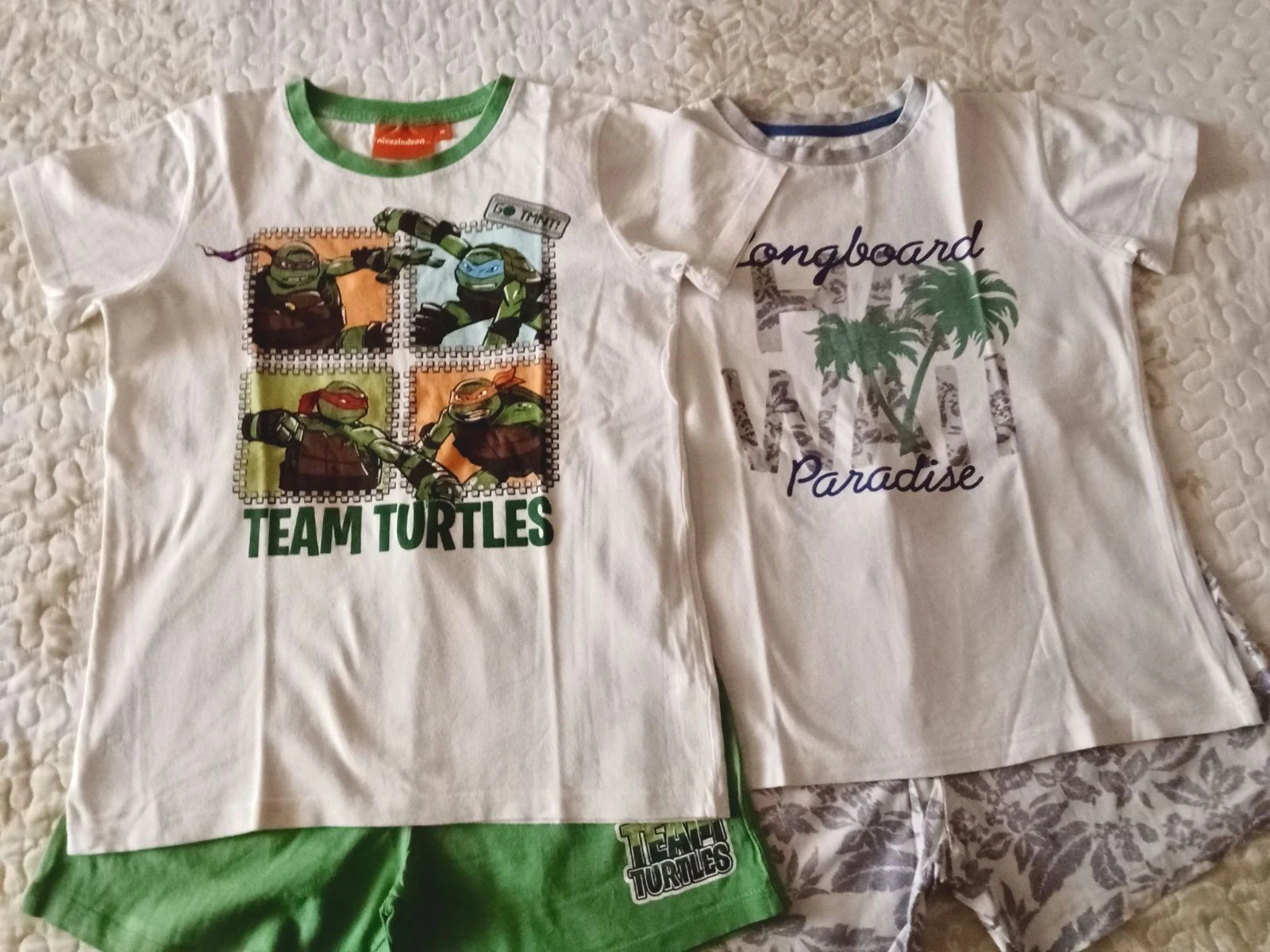 Lote 2 pijamas niño talla 10 años Nickelodeon y Tex